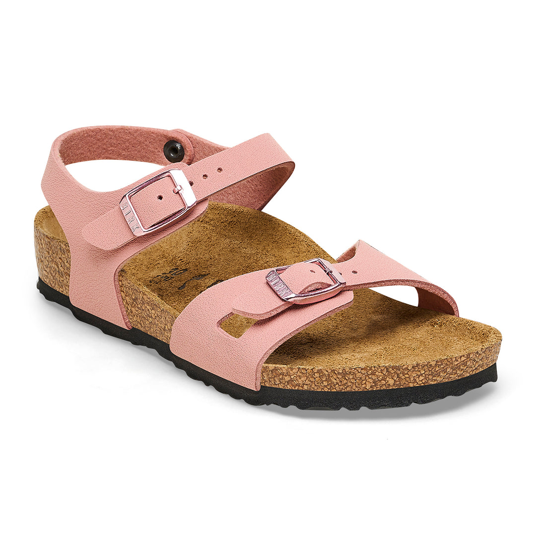 Birkenstock Rio Pink Clay Kids Sandals GoldenBug