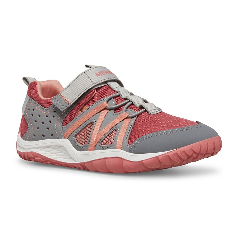 Merrell Hydro Glove Grey Coral Kids Water Friendly Shoes GoldenBug